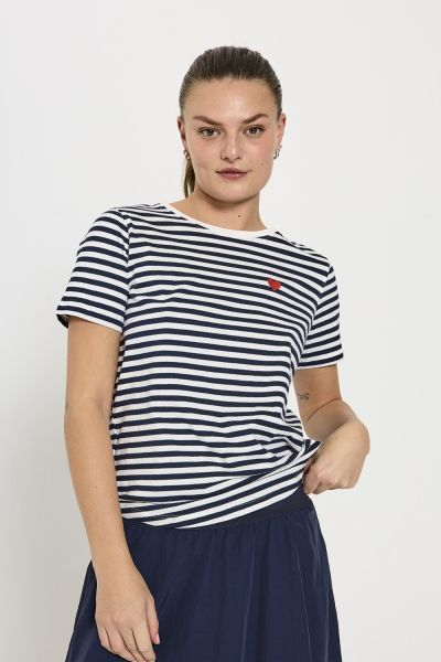 K/æ Skjorte 'Rasmus' - Navy/Off White - AOP main image 1