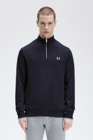 トップス PorterClassic WAPPEN HALF ZIP SWEAT 4125_WOS_HALF_ZIP_CREW_FRONT__