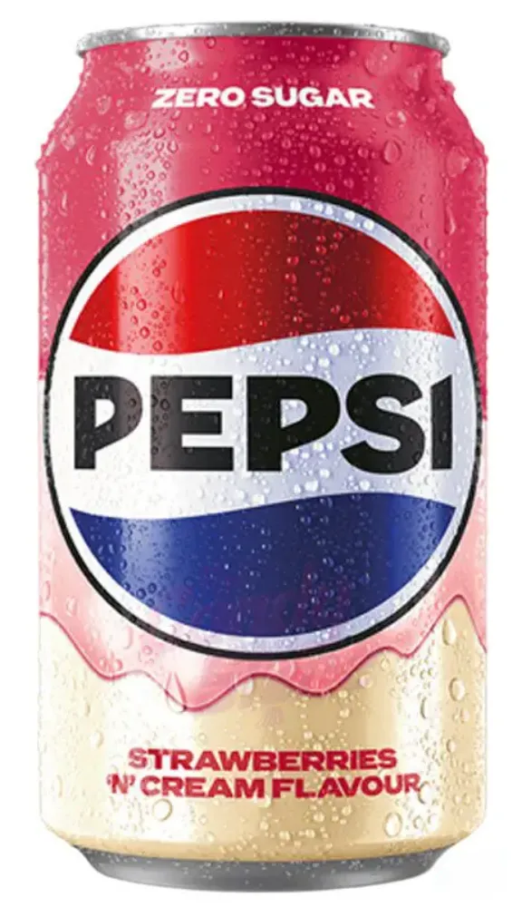 Pepsi strawberries n` cream soda