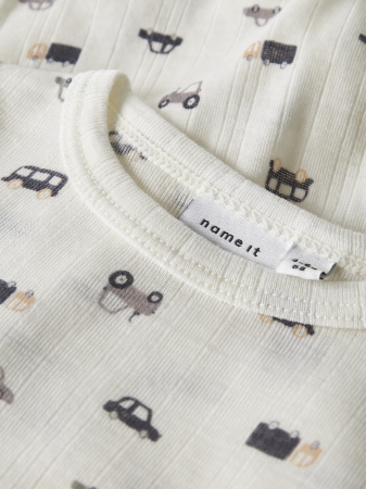 NAME IT Body A Maniche Lunghe Da Bambina Nmfwang Wool Needle Ls, Bianco, 92