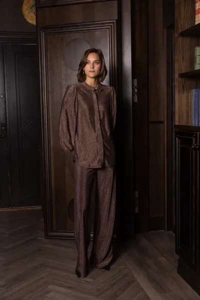 Ines top brown