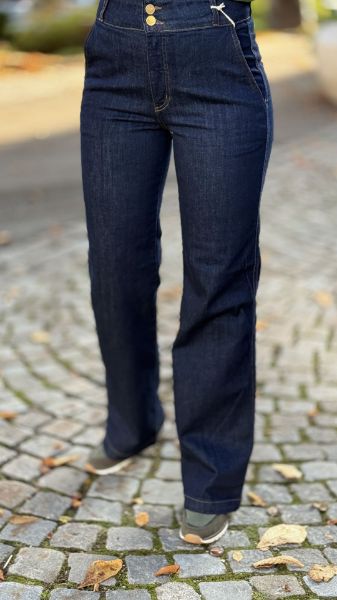 Bilde av BESSIE JEANS ELISA-MØRK DENIM