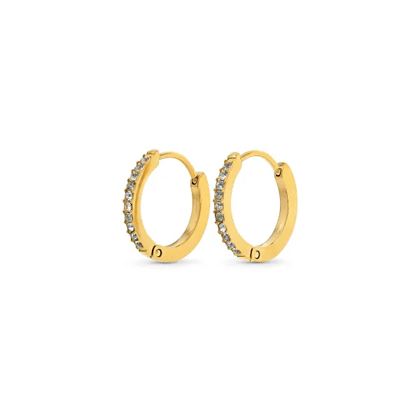 NILEA CRYSTAL HOOP EARRINGS main image 0