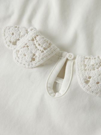 NAME IT Body A Maniche Lunghe Da Bambina Nmfwang Wool Needle Ls, Bianco, 92