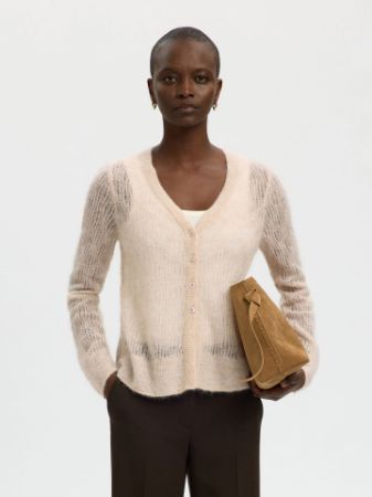 Selected Femme - SLFManila LS KNit Cashmere O-Neck NOOS - Knit - Light