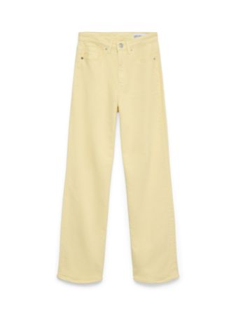 Vero Moda VMTESSA HOHE TAILLE - Straight leg jeans - bright white/crème Vero Moda VMTESSA HOHE TAILLE - Straight leg jeans - bright white/crème