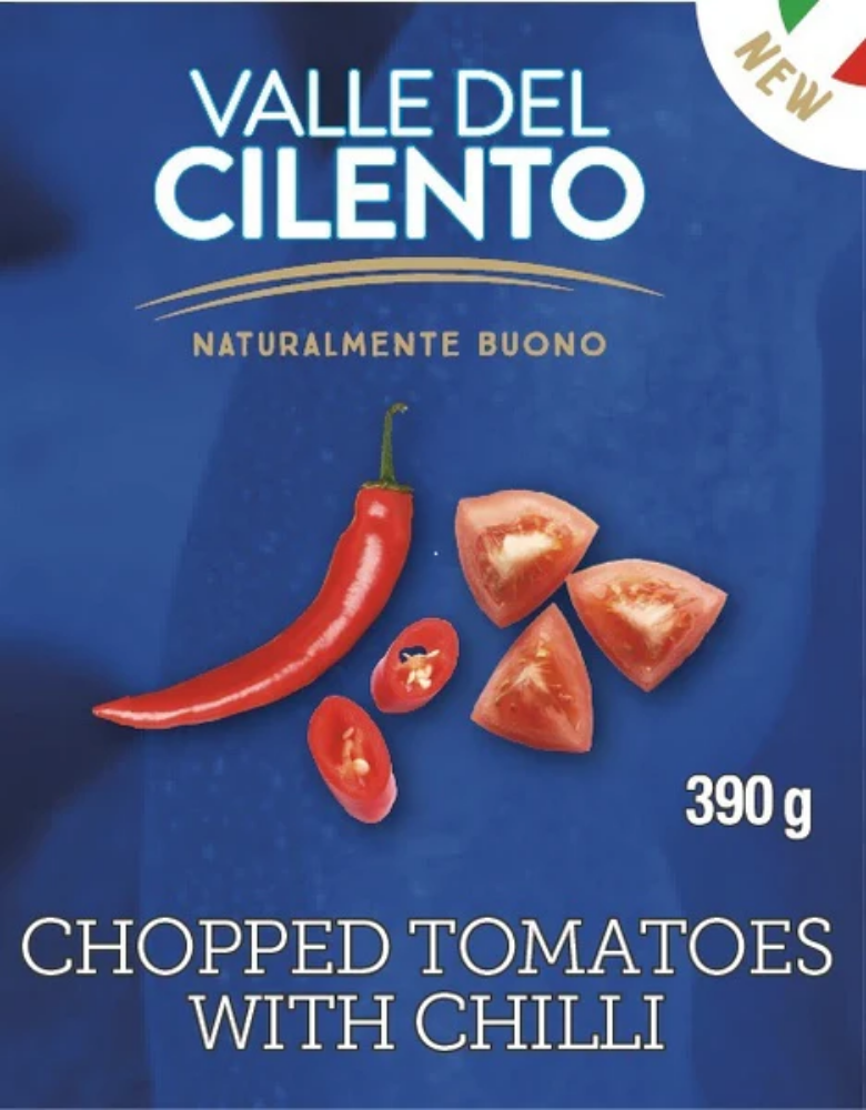 Diverse - valle del cilento hakkede tomater chili