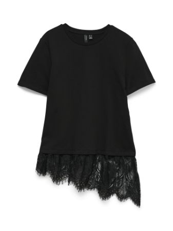 VERO MODA CURVE Vmaya Plain SS Top Ga Noos Curve T-Shirt, Cayenne, L Donna