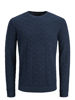 Bilde av JACK&JONES - CHARLES STRIKKEGENSER - MØRKEBLÅ