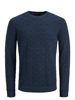 Bilde av JACK&JONES - CHARLES STRIKKEGENSER - MØRKEBLÅ