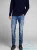 Bilde av JACK&JONES - IGLENN JEANS - BLÅ MED GRÅ TONE
