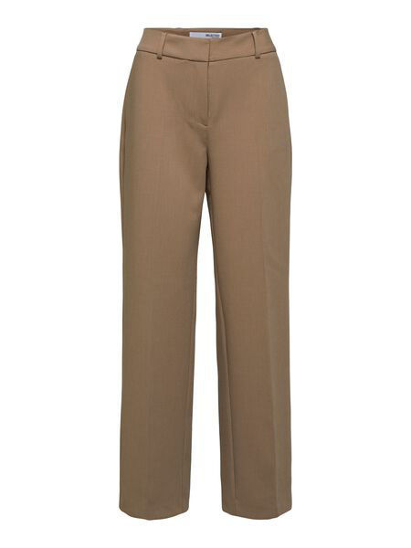 SELECTED FEMME Women's Slfrita Mw Wide Pant Mel Noos Slfrita