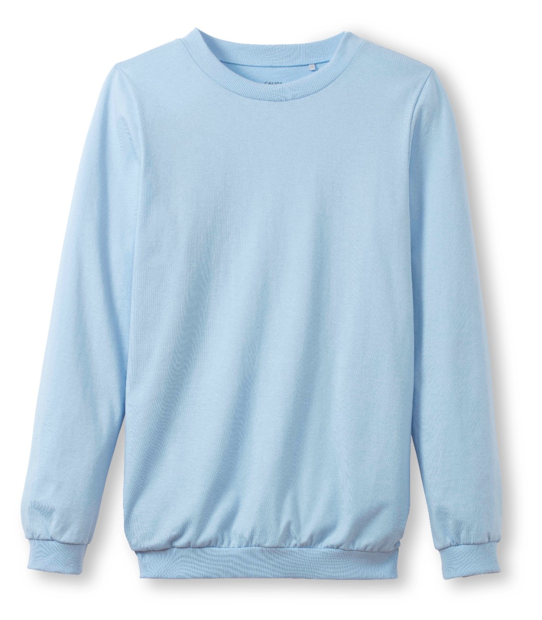 CALIDA Lovely Nights Pyjama met manchetten, met geribbelde manchetten en broek, Peacoat Blue., 52/54