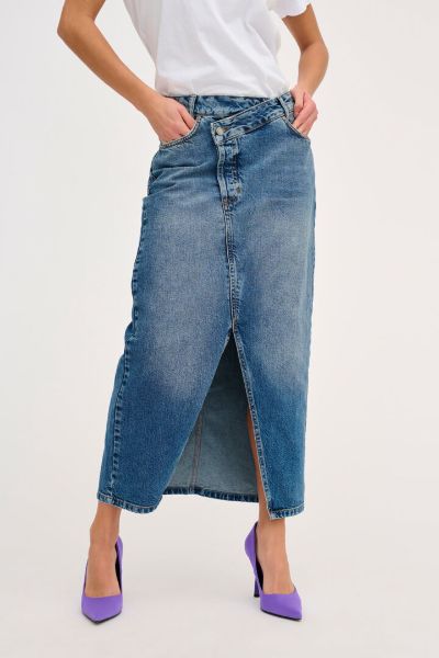 Bilde av MY ESSENTIAL MWLOUIS DENIMSKJØRT - BLÅ 