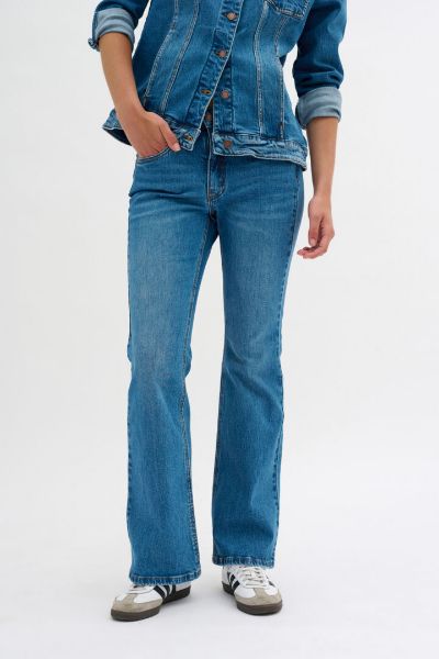 Bilde av MY ESSENTIAL DANGO BOOTCUT JEANS L 32 - BLÅ 