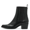 Tamaris Dames 1-25380-43 Chelsea-laarzen, zwart leer, 37 EU, zwart leder, 37 EU
