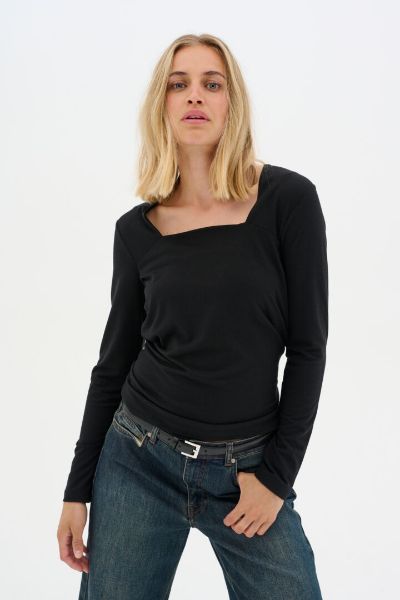 Bilde av VIGGAMW SQUARE BLOUSE - SORT