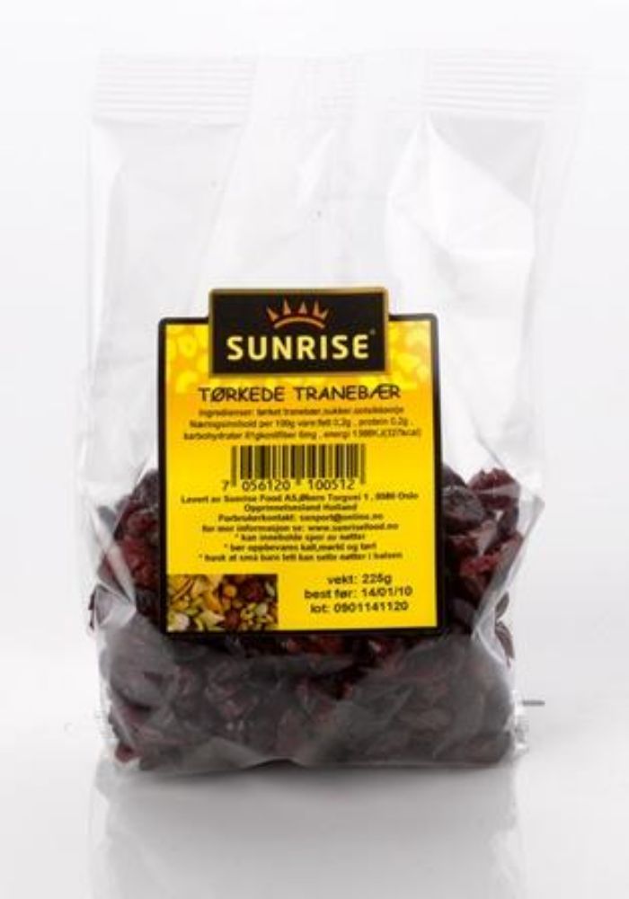 Sunrise food - sunrise tørkede tranebær