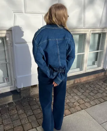 Bilde av IVY TESSA CROPPED JACKET WASH FABIO, DENIM BLUE