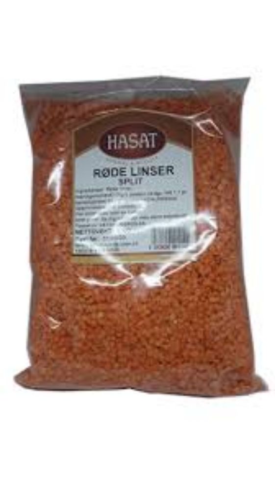 Hasat røde linser
