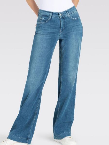 Bilde av DREAM WIDE JEANS LENGDE 32 - MELLOMBLÅ