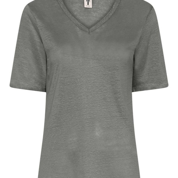 Bilde av V-NECK T-SKJORTE I LIN