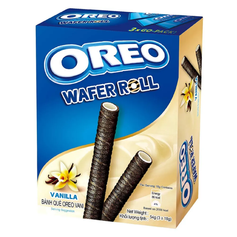Oreo wafer roll vanilla