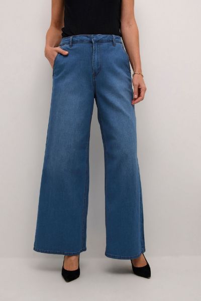 Bilde av HIGH WAISTED JEANS - INDIGO BLUE DENIM