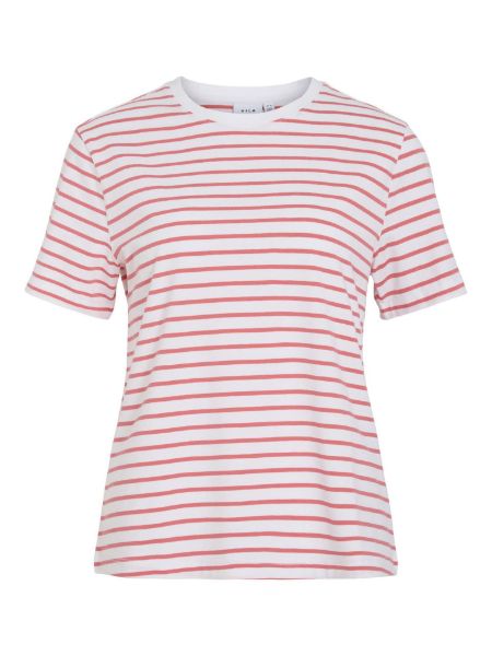 Bilde av VINORA S/S YD T-SKJORTE - CORAL STRIPETE