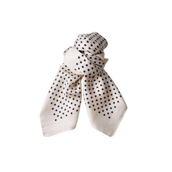 Bilde av BCBIANCA MINI SCARVES- OFFWHITE M PRIKKER