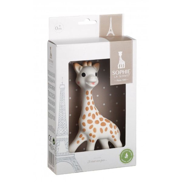 Bilde av SOPHIE LA GIRAFE BITELEKER I NATURGUMMI - HVIT GAVEESKE