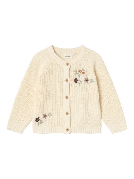 Bilde av NMFEMLEN STRIKKET CARDIGAN - OFFWHITE