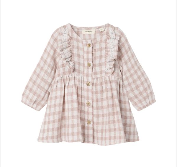 Bilde av NBFDAGMAR LS LOOSE DRESS LIL - ROSA