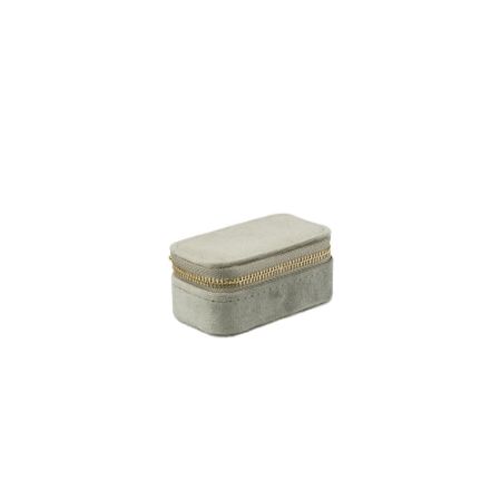 VELVET JEWELLERY BOX MICRO SPARKLED DARK SAGE VELVET JEWELLERY BOX MICRO SPARKLED DARK SAGE