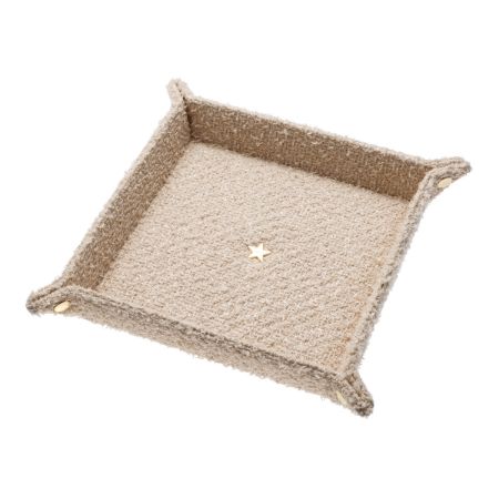TWEED JEWELLERY TRAY SMALL SAND TWEED JEWELLERY TRAY SMALL SAND