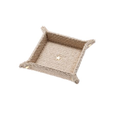 TWEED JEWELLERY TRAY SMALL SAND TWEED JEWELLERY TRAY SMALL SAND