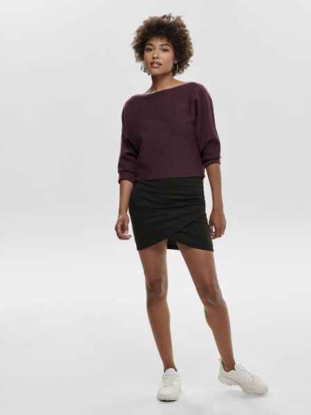 Svart Skjørt from Only -FEVER WRAP  - Black