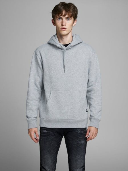 Hvit Hettegensere from Jack&Jones -SOFT PLAIN HETTEGENSER - LIGHT GREY