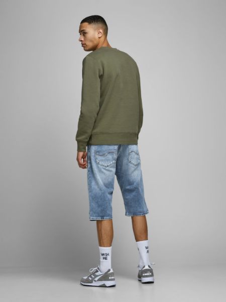 Bilde av DASH LANG JEANS SHORTS - BLÅ