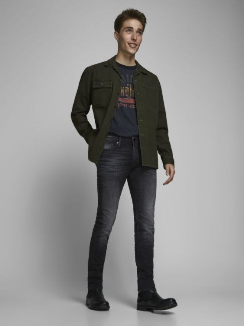 Bilde av GLENN ICON 557 SLIM FIT JEANS - BLACK DENIM