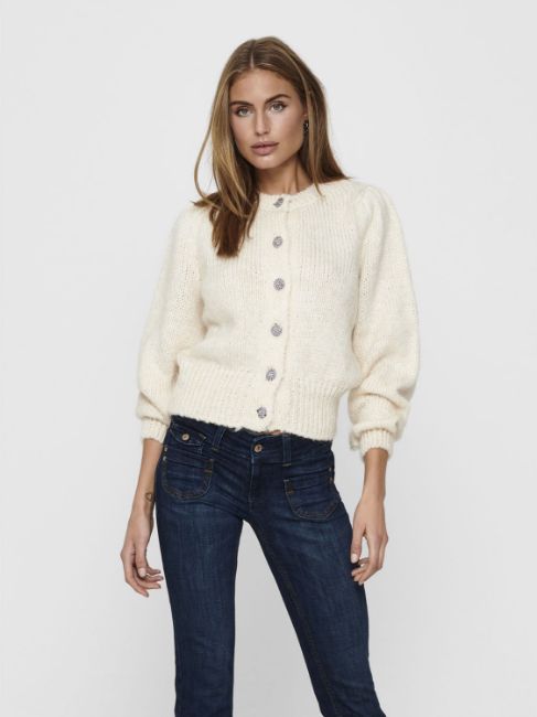 Bilde av ONLCASEY CARDIGAN - BEIGE