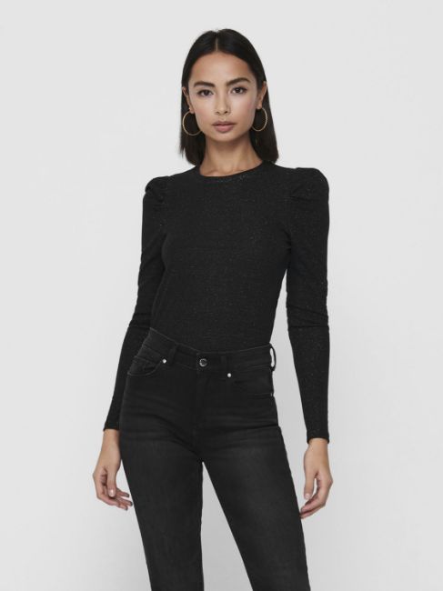 Bilde av JDYTINA LUREX TOPP - SVART