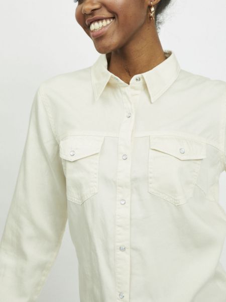 Bilde av VIBISTA JEANS SKJORTE  - BEIGE