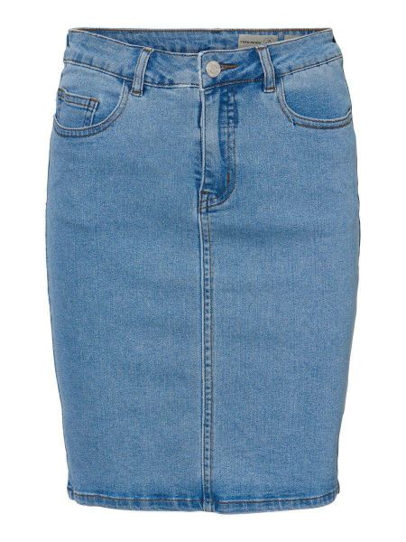 Bilde av VMNINE HIGH WAIST SKJØRT - LYSEBLÅ