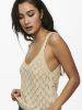 Bilde av JDYDESHA STRIKKET SINGLET - BEIGE