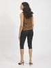 Bilde av VISTAY BLACK CAPRI BUKSER - SVART