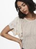 Bilde av JDYSOLIS STRIKKET TOPP - HVIT BEIGE