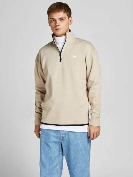 Bilde av JOCAIR COLLEGEGENSER MED GLIDELÅSE I HALSEN - BEIGE / OXFORD TAN