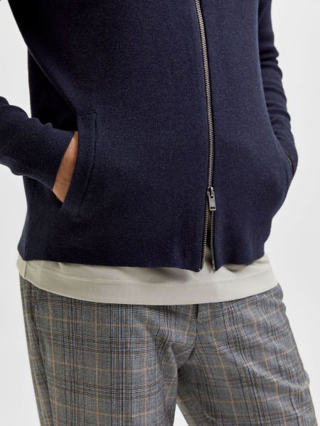 Bilde av SLHRONNY CARDIGAN - HERRE - BLÅ / SKY CAPTAIN - SELECTED HOMME - SPESIFIKASJONATTRIBUTTER