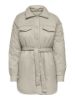 Bilde av ONLJENNA VATTERT JAKKE MED BELTE - BEIGE / SILVER LINNING